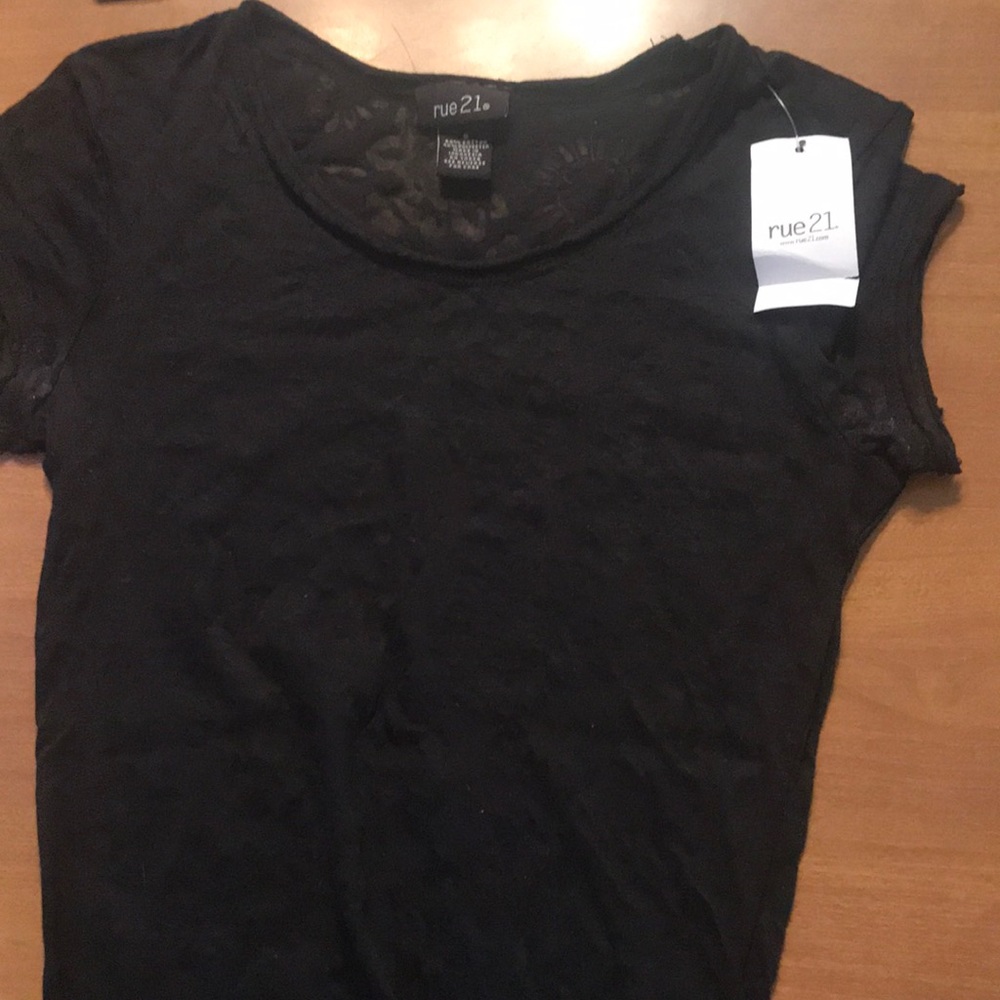 new black see through floral print shirt sleeve